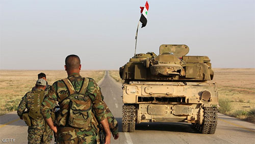 tropas sirias avanzan en zona fronteriza con Iraq Fuerzas sirias avanzan y la Coalición bombardea zona arrebatada a Daesh